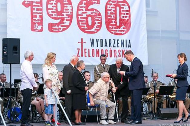 Prezydent: Wydarzenia Zielonogórskie były aktem bohaterskiej obrony praw obywatelskich